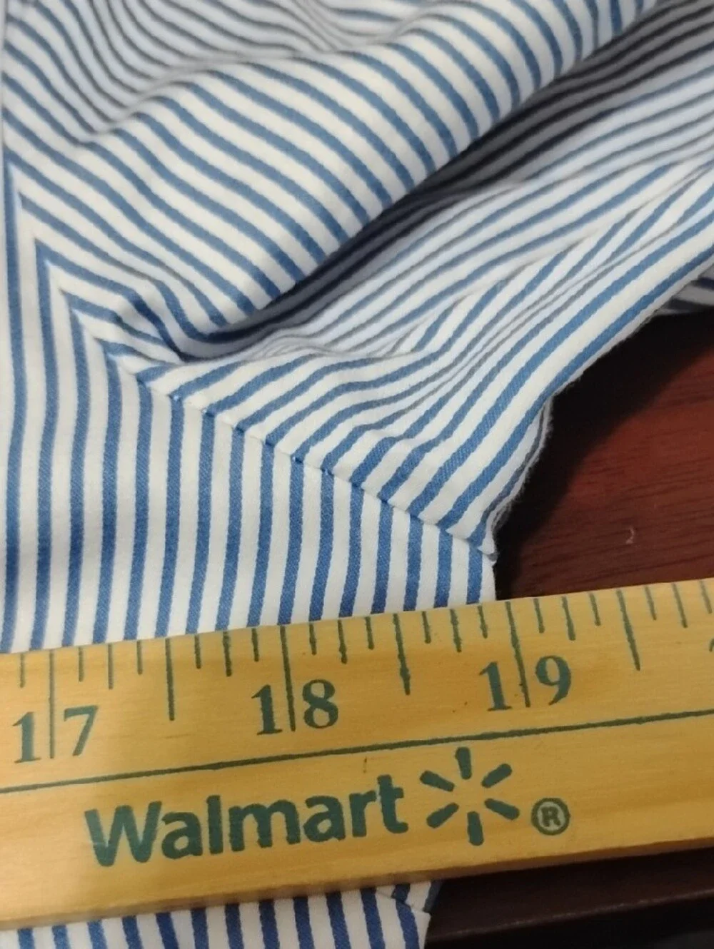 Kate Spade Striped Button-Front Peplum Shirt - Blue & White M
